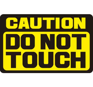 Vorsicht berühren sie keine motorradaufkleber - TenStickers