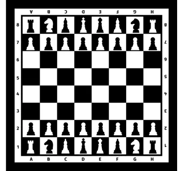 Schachbrett brettspiel Wandtattoo - TenStickers