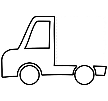Lichtschalter Aufkleber verspielter lkw-umriss - TenStickers