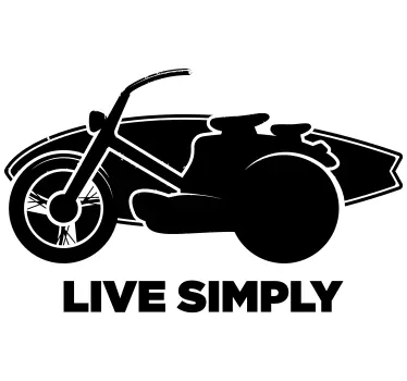 Motocross Aufkleber lebe einfach - TenStickers