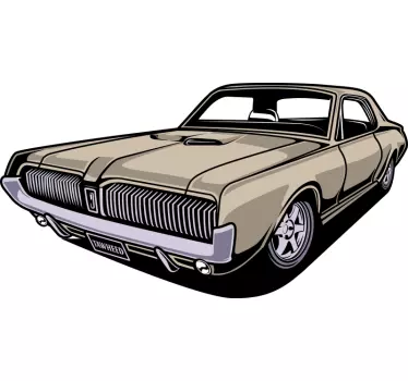 Tuning Aufkleber illustration eines oldtimers - TenStickers