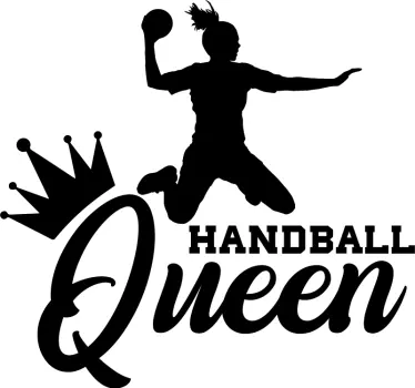 Handball Königin Laptop Aufkleber - TenStickers