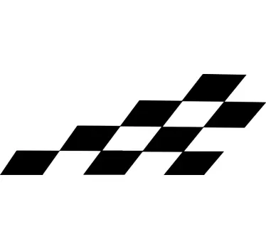 Rennflagge Autoaufkleber - TenStickers