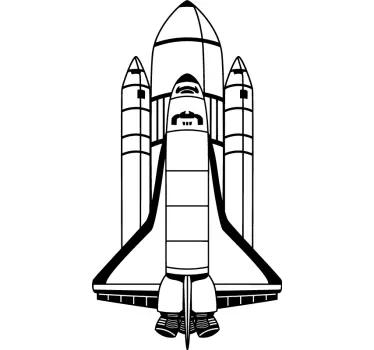 Rakete Weltall Aufkleber - TenStickers