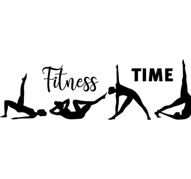 Fitness Übungen Wandtattoo mit Spruch  - TenStickers
