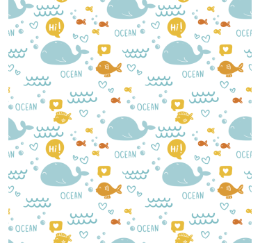 Klebefolie für Möbel Bunter und glücklicher Ozean - TenStickers
