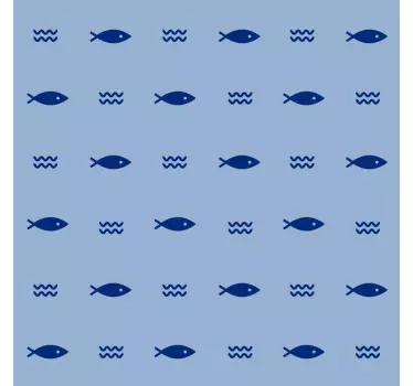 Klebefolie für Möbel Minimales fischmuster - TenStickers