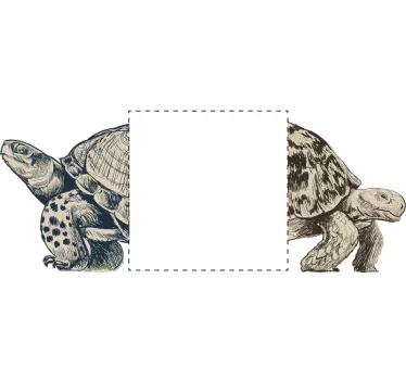 Lichtschalter aufkleber schildkröten akzente - TenStickers