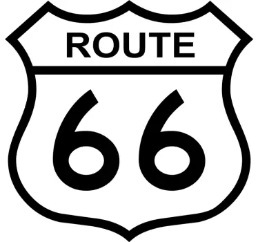 Aufkleber Auto Route 66 - TenStickers