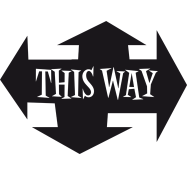 This Way Aufkleber - TenStickers
