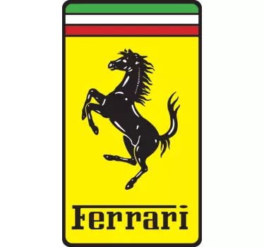 Ferrari Logo Autoaufkleber - TenStickers