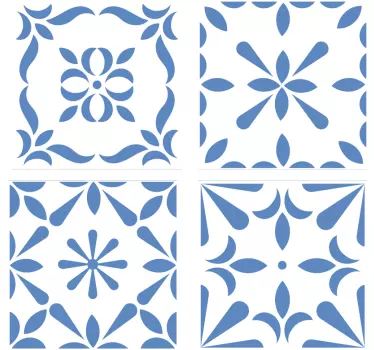 Fliesen Aufkleber portugiesischer Stil blau - TenStickers