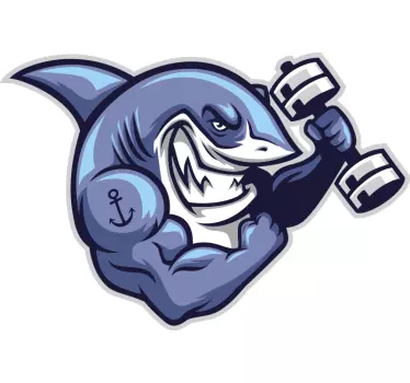 Fisch Aufkleber Riesenhai - TenStickers