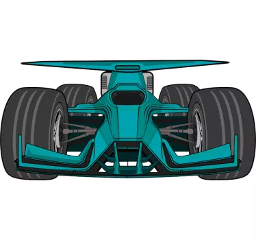 Aufkleber Auto Rennwagen Illustration - TenStickers
