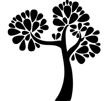 Wandtattoo natur stilisierte baumform - TenStickers
