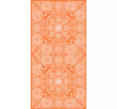 Kühlschrank Folie elegantes oranges muster - TenStickers