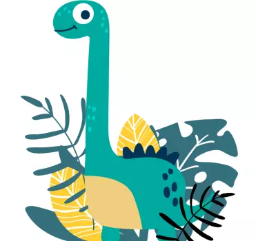 Wandsticker Dinosaurier süßer Dinosaurier im Jurapark - TenStickers