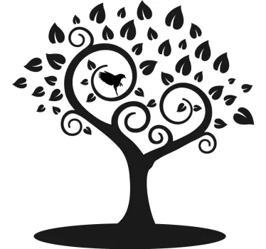 Wandtattoo Natur stilisiertes baumdesign - TenStickers