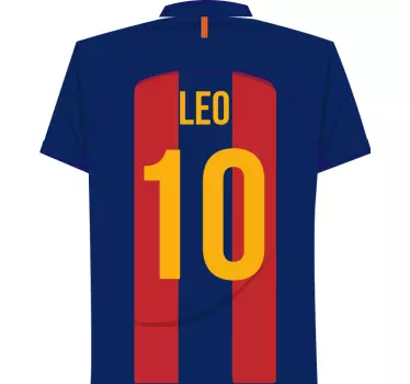 Wandsticker Fußball Messi Fußball - TenStickers