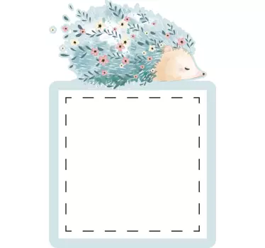Lichtschalter Aufkleber entzückende igelillustration - TenStickers