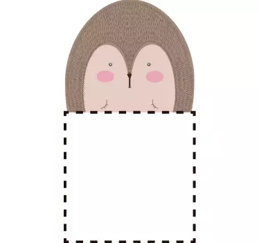 Lichtschalter aufkleber mit süßem eulen design - TenStickers