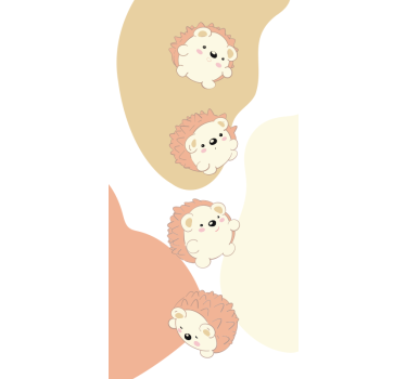 Kühlschrank Folie kuschelige Igel - TenStickers