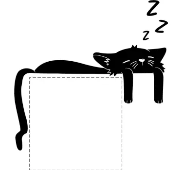 Wandtattoo Lichtschalter Schwarze katze - TenStickers