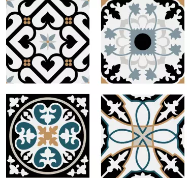 Fliesenaufkleber kunstvolle mosaik-muster - TenStickers