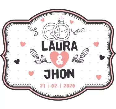Aufkleber Hochzeit Lustiger hochzeitswodka - TenStickers