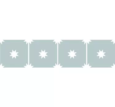 Fliesenaufkleber geometrisches sternmuster - TenStickers