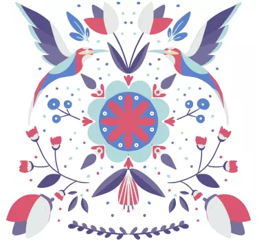 Wandtattoo Natur florales vogelmotiv - TenStickers