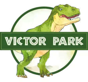 Dino Aufkleber Kundenspezifisches dinosaurierzeichen - TenStickers