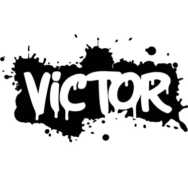Personalisierte Sticker Farbspritzer-graffiti - TenStickers