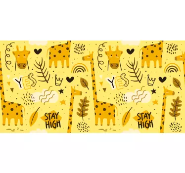 Klebefolie für Möbel Giraffen - TenStickers