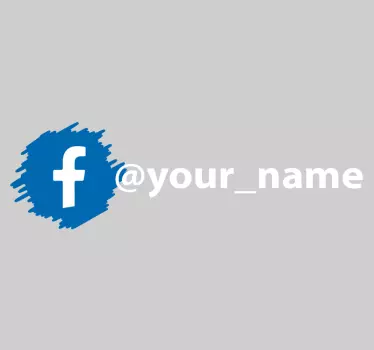 Schaufenster Aufkleber Personalisiert Facebook logo - TenStickers