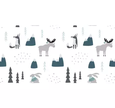 Klebefolie für Möbel Tierfreunde nordischen stil mit punkten - TenStickers