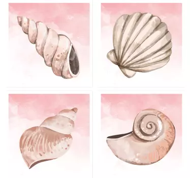 Fliesenfolie Muschelfliesen - TenStickers