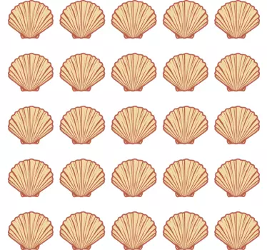 Wandtattoo Natur muschelmuster - TenStickers