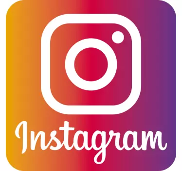 Schaufenster Aufkleber Logo instagram - TenStickers