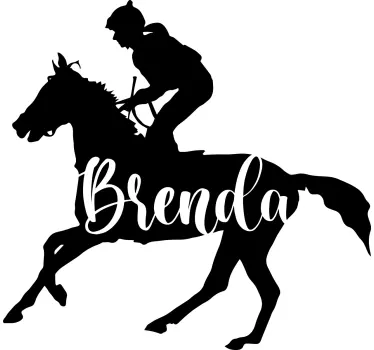 Personalisierte Sticker Personalisierter jockey - TenStickers