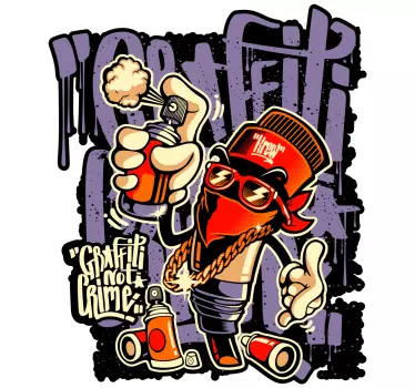 Sticker Set Graffiti street art - TenStickers