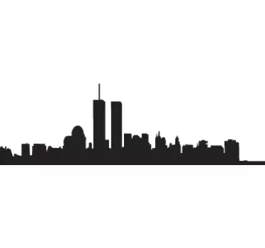 Wandtattoo Silhoulette Manhattan - TenStickers