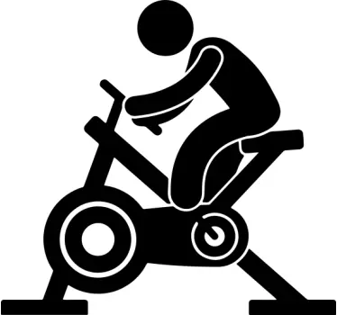 Wandtattoo extremsport fahrrad fitness symbol - TenStickers