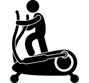 Wandtattoo Person Cross-trainer-fitness - TenStickers