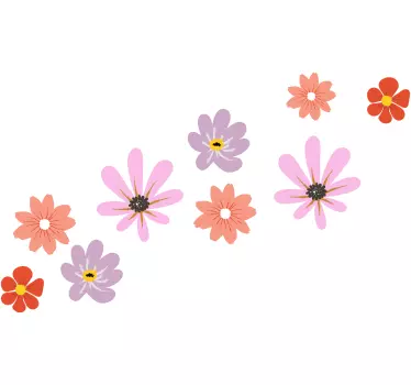 Wandtattoo blumen botanische elementgestaltung - TenStickers