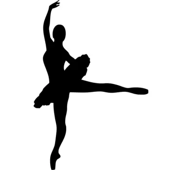 Ballerina Ballett Aufkleber - TenStickers