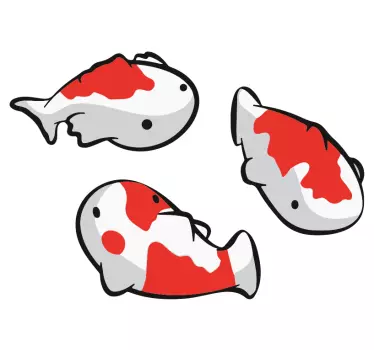 Fisch aufkleber lebendige koi fische - TenStickers