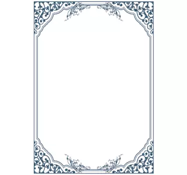 Klassischer Rahmen Whiteboard Folie - TenStickers