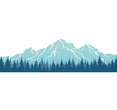 Wandtattoo natur gebirgslandschaft szene - TenStickers