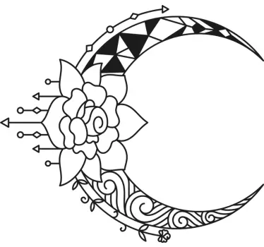 Wandtattoo Natur florales monddesign - TenStickers